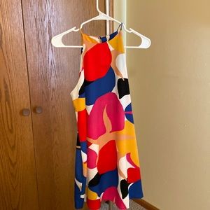 Worn once, multicolor dress, perfect for a wedding or wedding shower